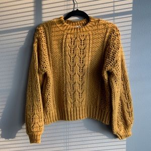 ASOS mustard knit sweater